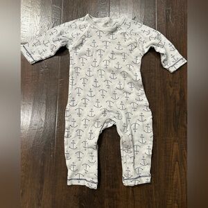 Nautical Anchor Print Kids One Piece